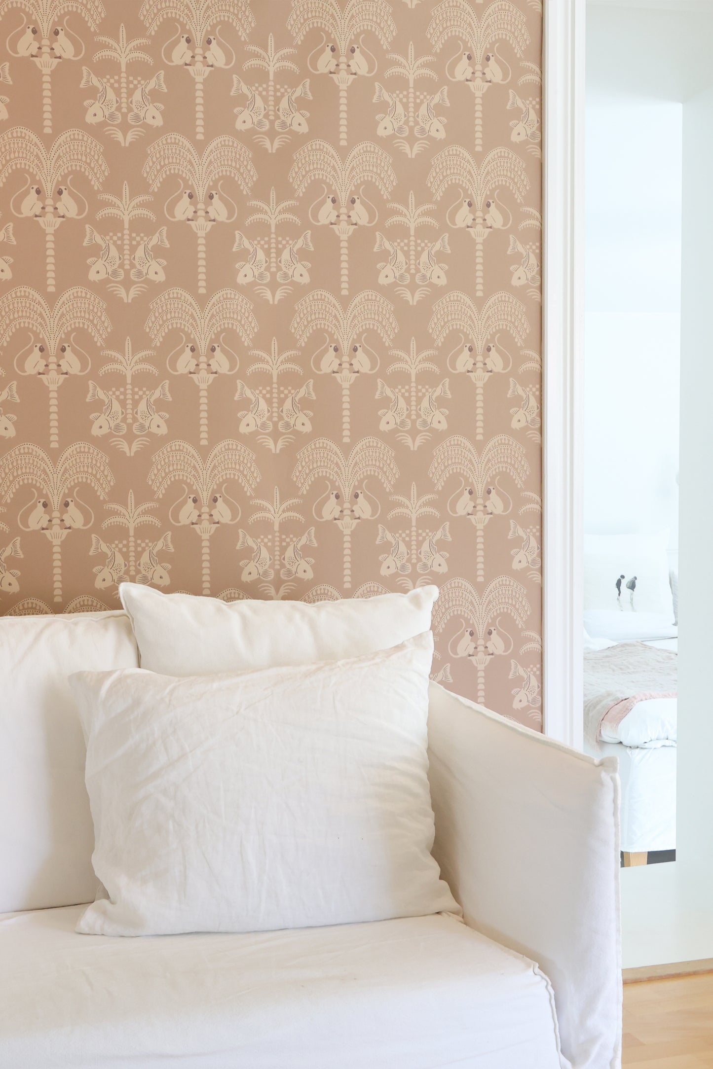 Sunset Gold Wallpaper - Caramel Brown