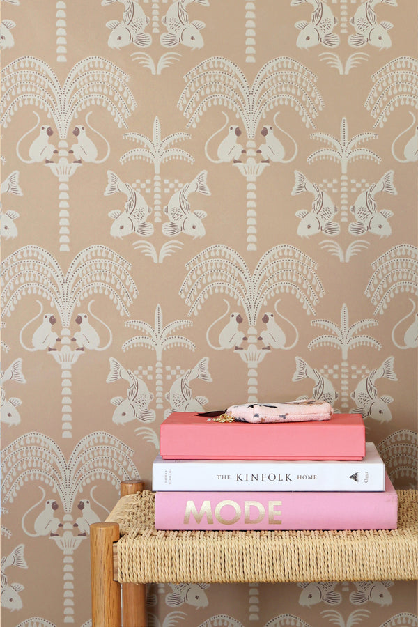 Sample - Sunset Gold Wallpaper - Brown Tobacco