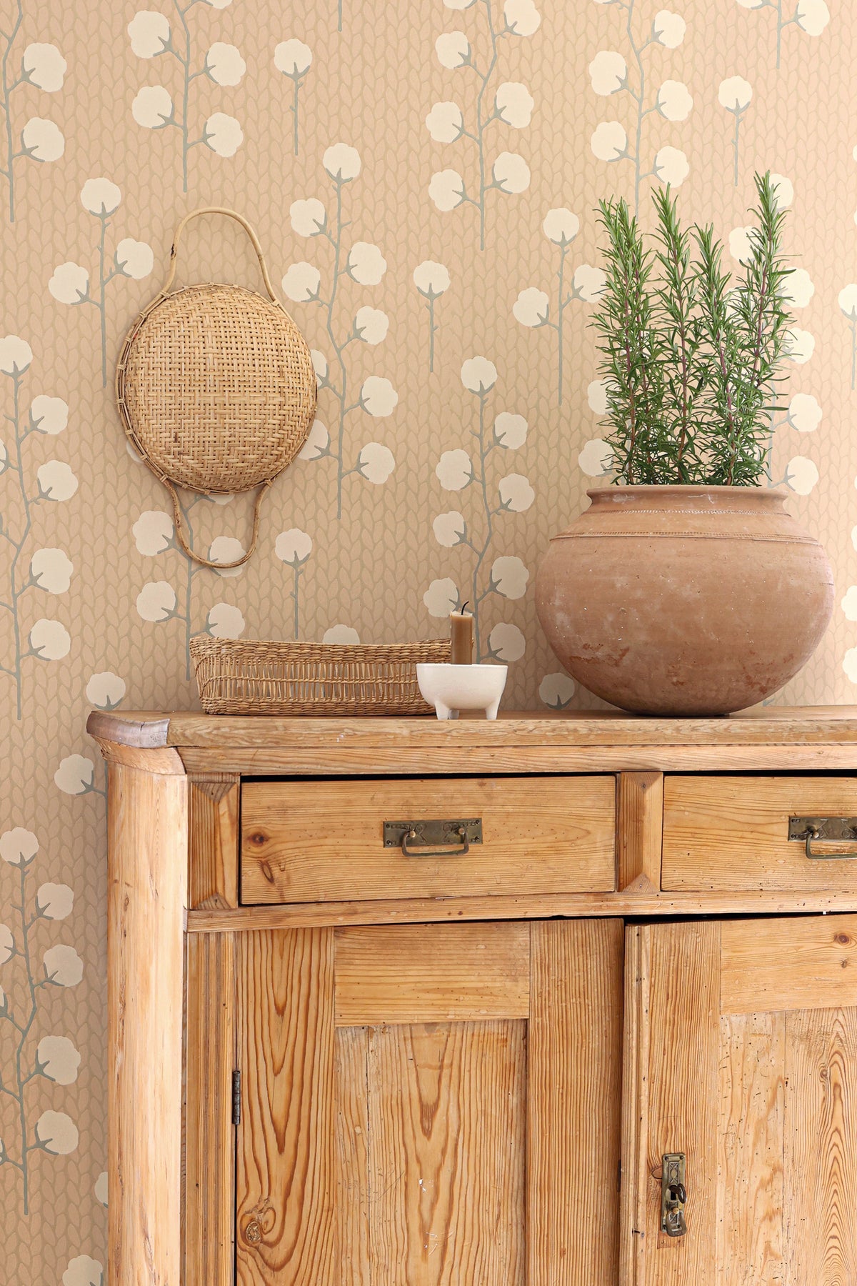 Sweet Cotton Wallpaper - Desert Rose