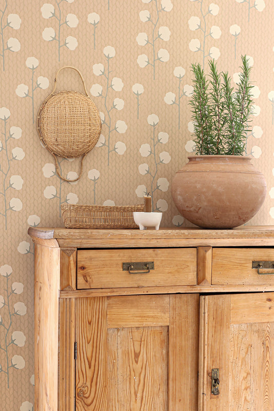 Sweet Cotton Wallpaper - Desert Rose
