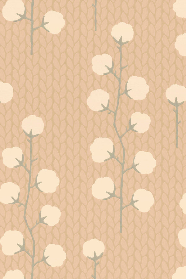 Sample - Sweet Cotton Wallpaper - Desert Rose