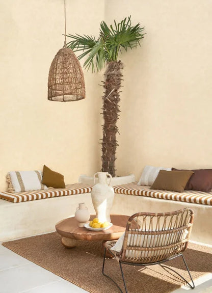 VALLAURIS Plain Wallpaper - Cream