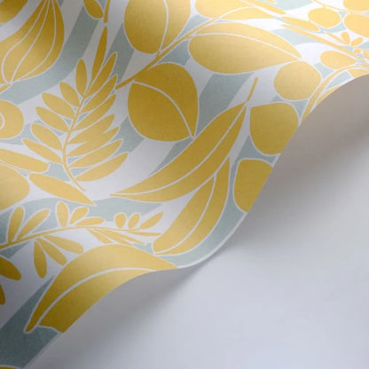 Ramatuelle Wallpaper - Citron + Blue