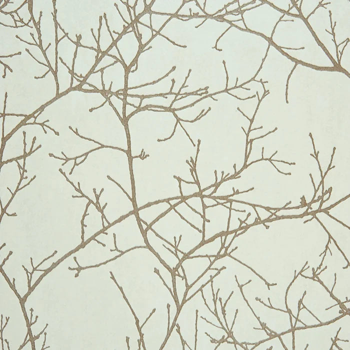 Sample - Arbre Wallpaper - Brown/White