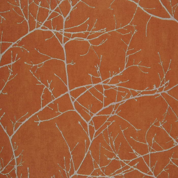 Sample - Arbre Wallpaper - Beige/Orange