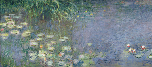 Water Lilies: Morning Mural - Custom Sized Wallpaper Mural (per m2)