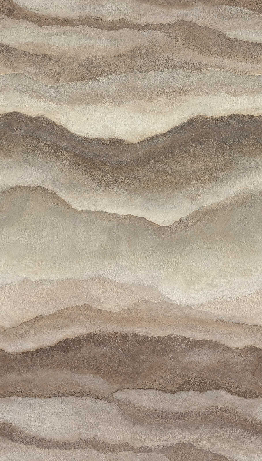 The Wall 4 - Hybrid Wallpaper Mural - Abstract Mountains