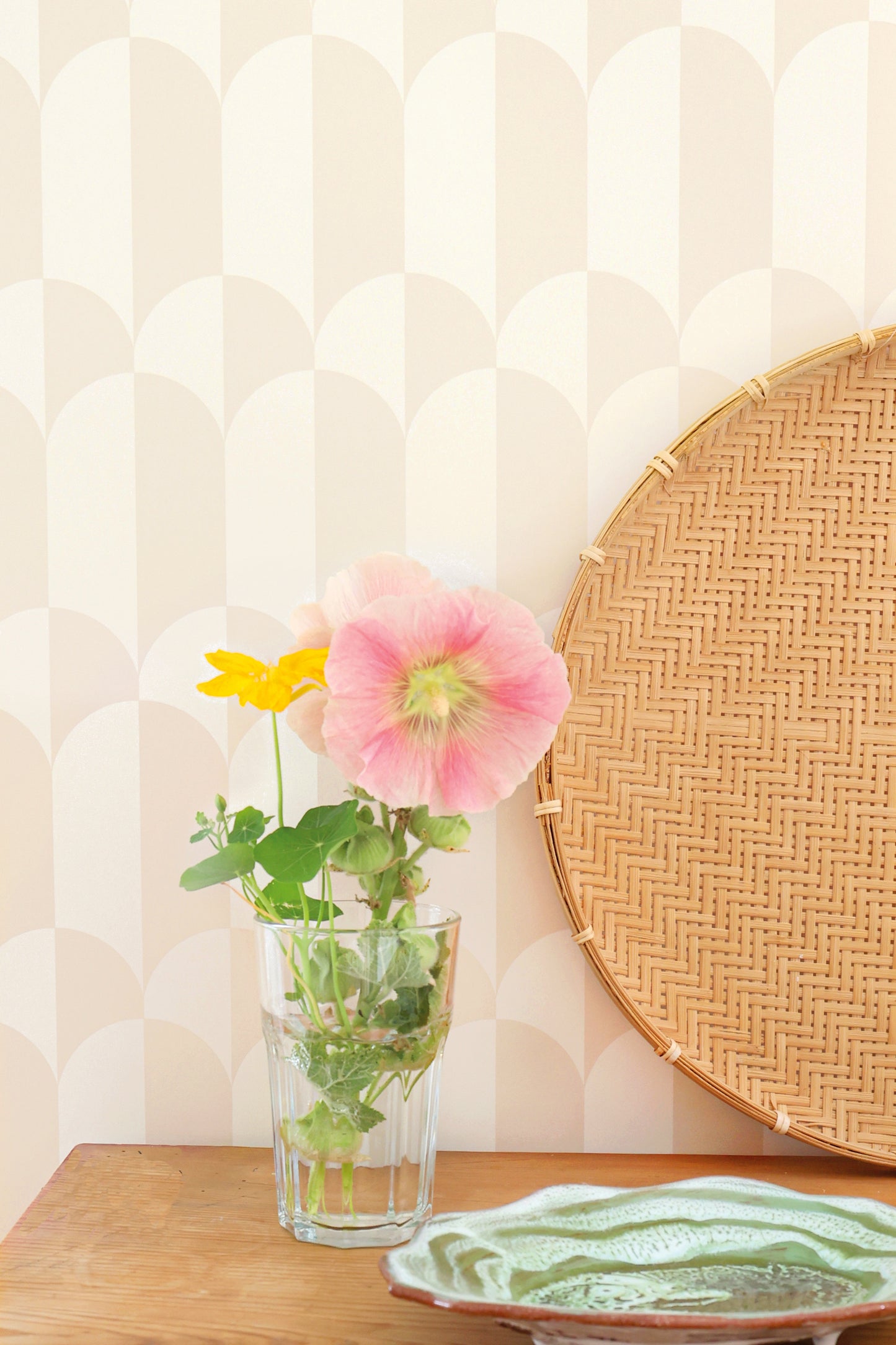 Whipped Cream Wallpaper - Buttermilk Beige