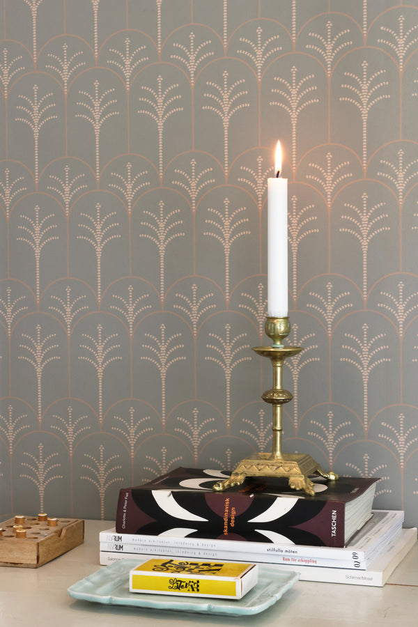 Sample - Lolo Mizzle Wallpaper - Bay Tree Green