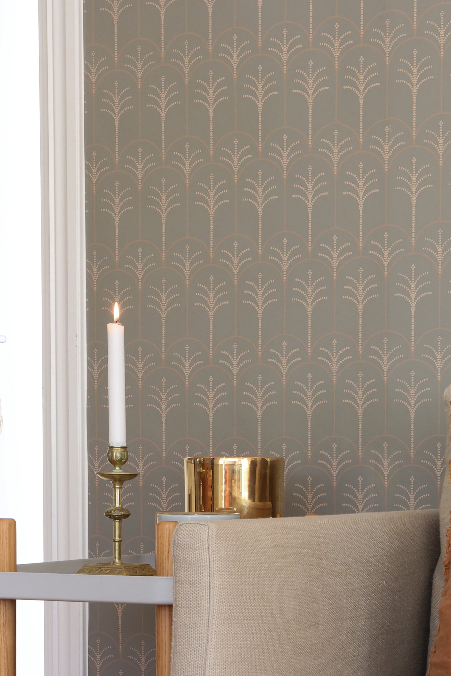 Lolo Mizzle Wallpaper - Bay Tree Green