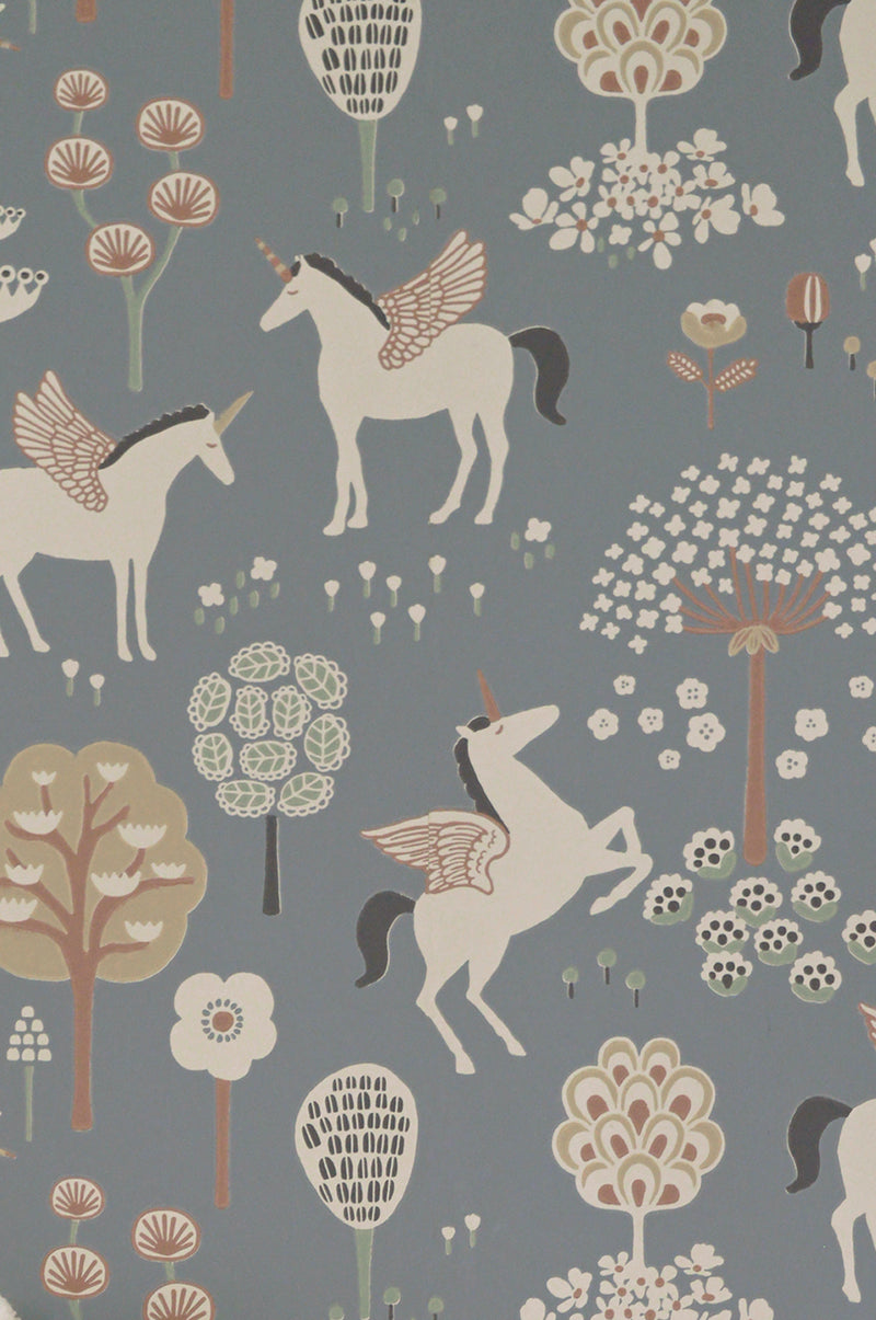 True Unicorns Wallpaper - Evening Blue