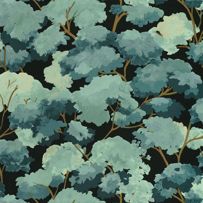 Ete Summer- Tree Tops Wallpaper - Blue Night