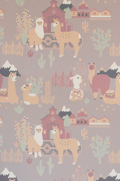 Lama Lama Wallpaper - Lilac