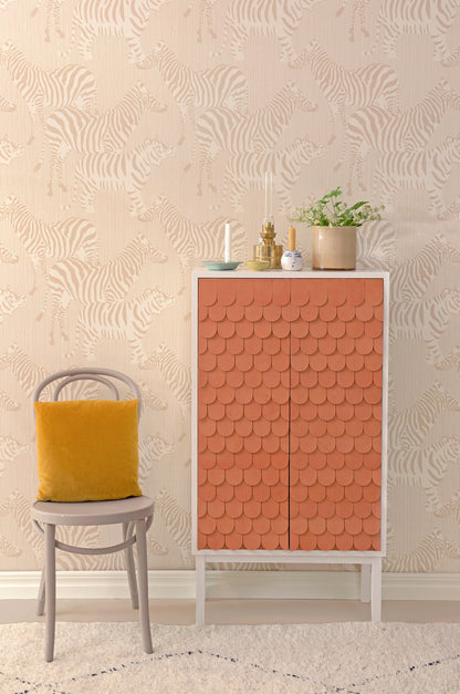 Safari Wallpaper - Dusty Beige