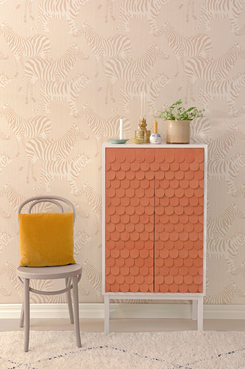 Safari Wallpaper - Dusty Beige