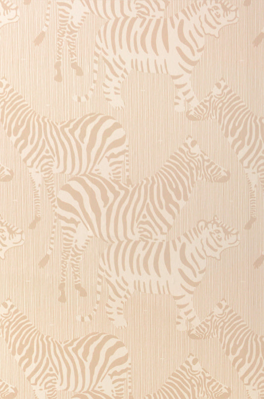 Safari Wallpaper - Dusty Beige