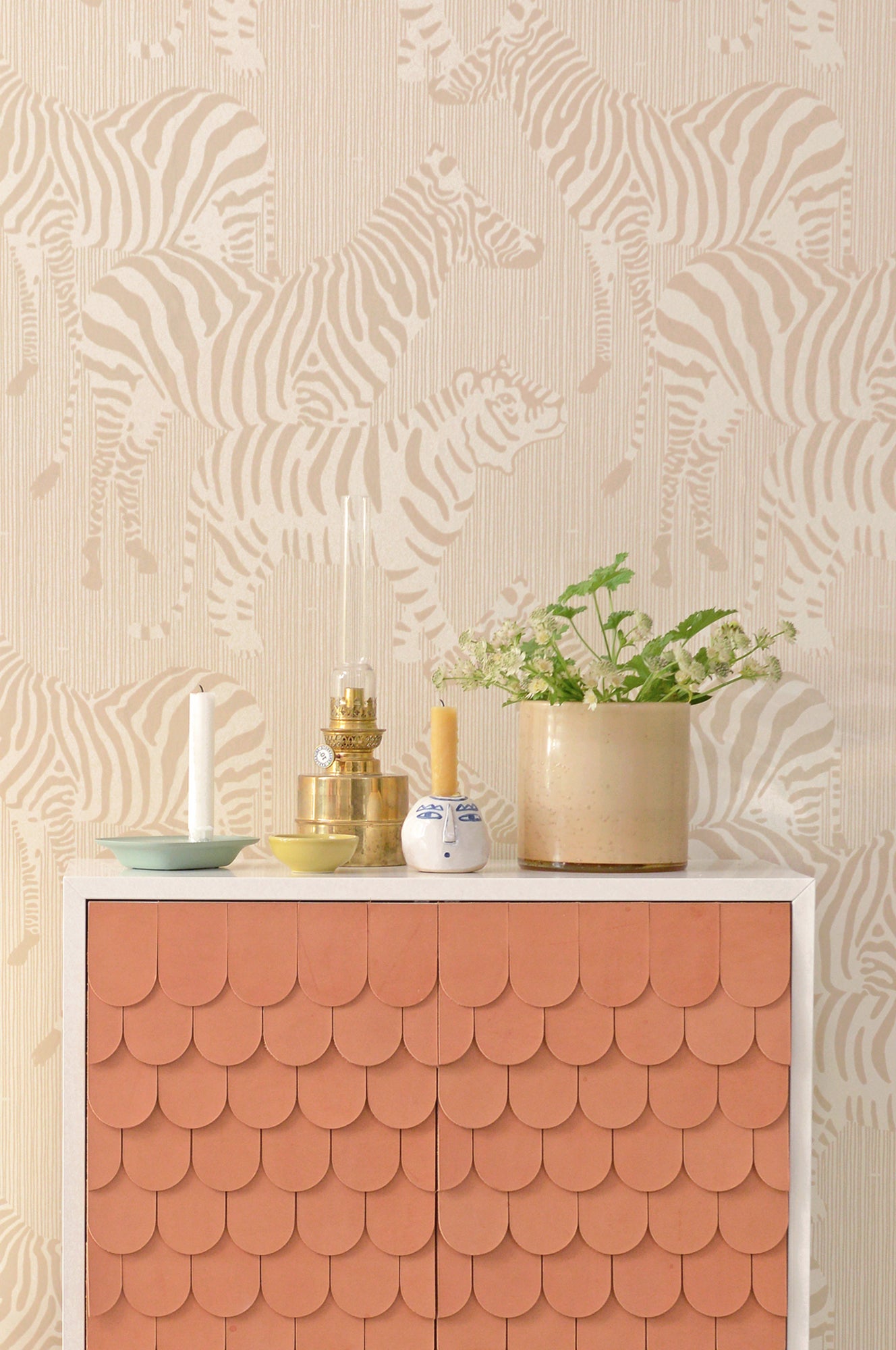 Safari Wallpaper - Dusty Beige