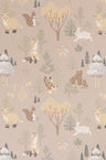 Deep Forest Wallpaper - Soft Beige