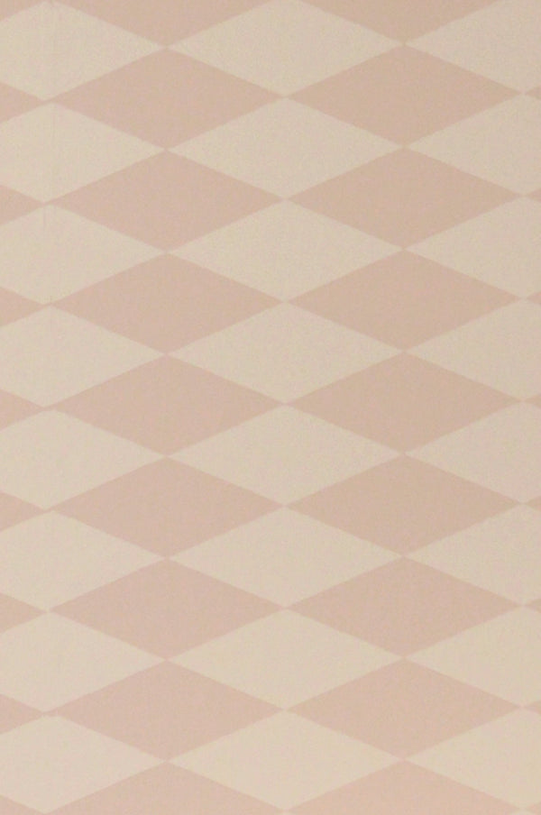 Sample - Copenhagen Geometric Wallpaper - Beige Pink