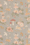 Old Garden Wallpaper - Gentle Blue