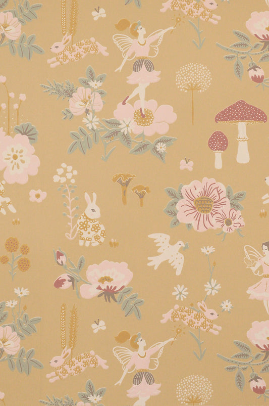 Sample - Old Garden Wallpaper - Mellow Yellow