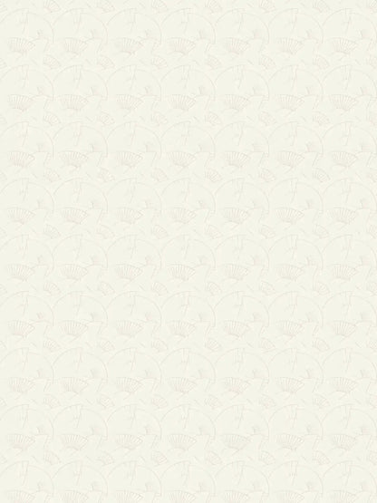 Deco Fanfare Heavy Weight Wallpaper  - White