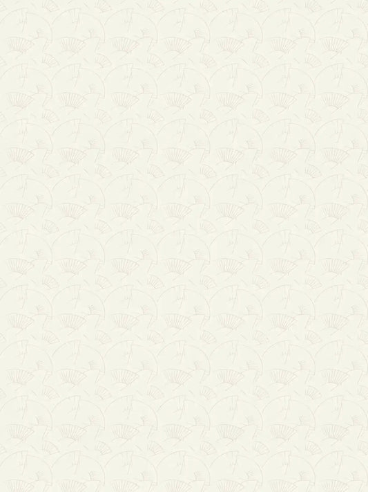 Deco Fanfare Heavy Weight Wallpaper  - White