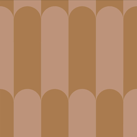 Design NO. 1 Wallpaper - Discontinuing - Burnt Orange - LAST 2 ROLLS
