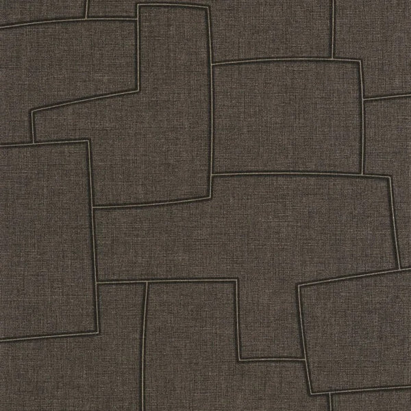 Sample – Inca Textured Wallpaper – Noir Fusain