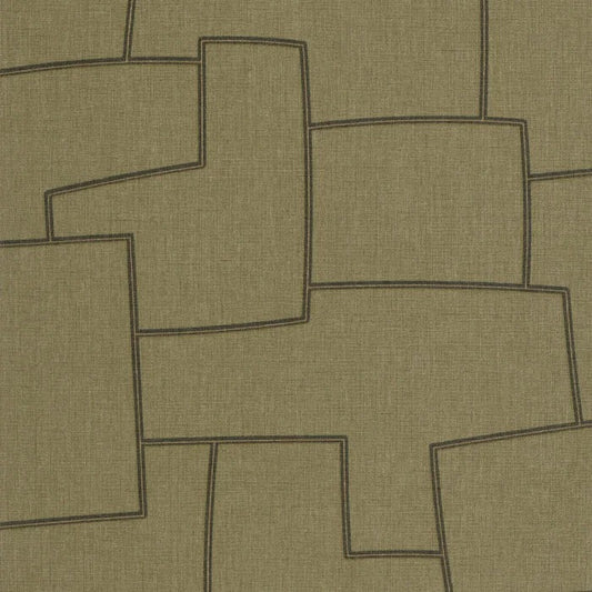 Inca Textured Wallpaper – Vert Kaki