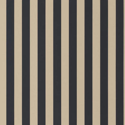 Elizabeth Stripes Wallpaper - Noir Fusain
