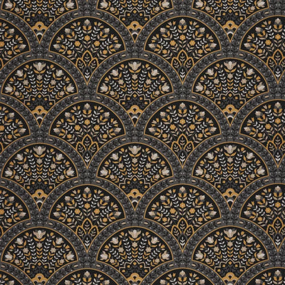 Wallace Wallpaper - Noir Fusain