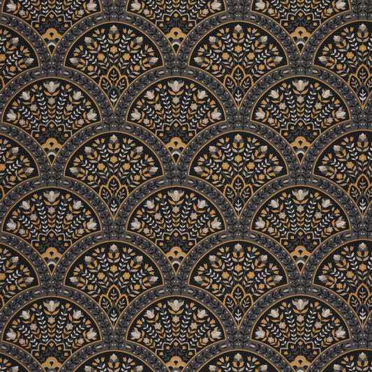 Wallace Wallpaper - Noir Fusain