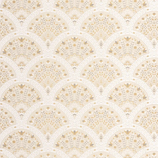 Wallace Wallpaper - Beige Creme