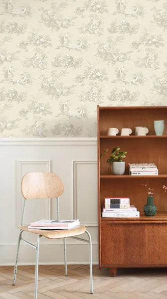 Scène d'été Wallpaper - Beige Iin