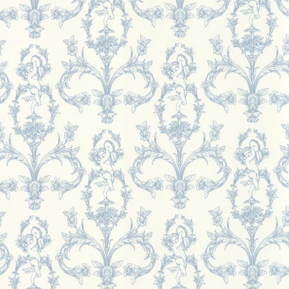 Seraphin Wallpaper - Bleu Porcelaine