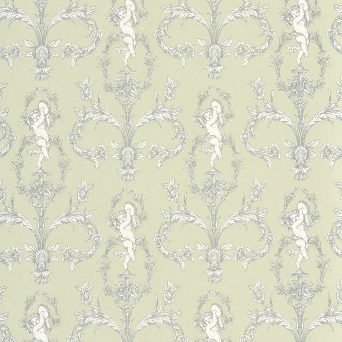 Seraphin Wallpaper - Vert Amande