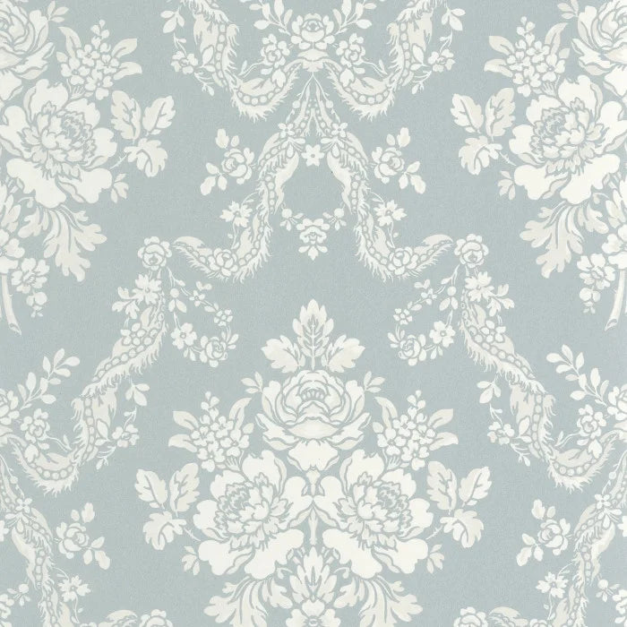 Pompadour Wallpaper - Bleu Doux
