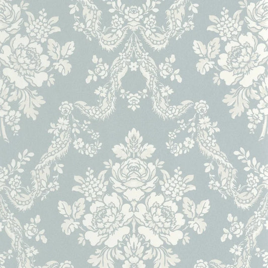 Pompadour Wallpaper - Bleu Doux