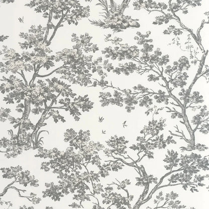 Arbre - Magical Forest Wallpaper - Noir fusain