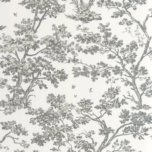 Arbre - Magical Forest Wallpaper - Noir fusain
