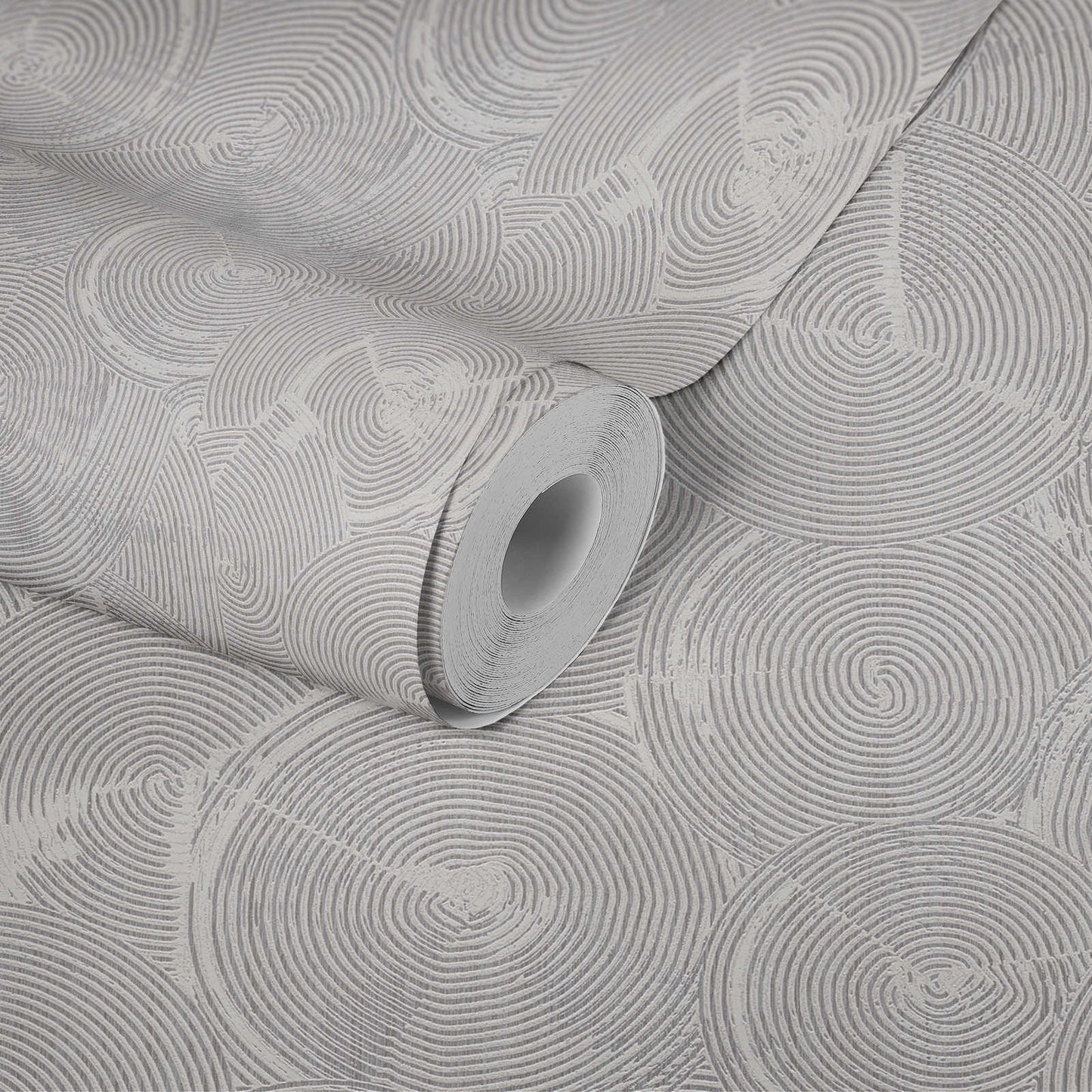 Capetown Clay Wallpaper - Darker Grey + Metallic White