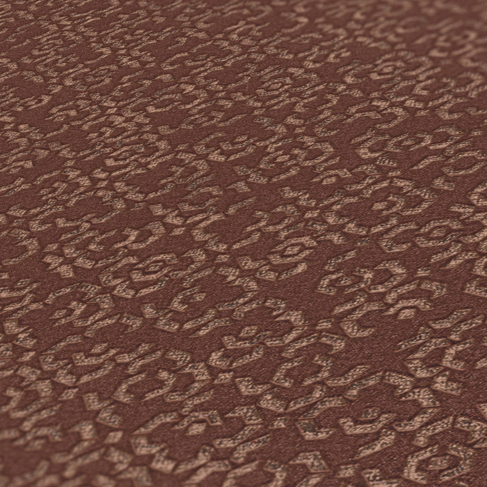 Marrakesh Hall Wallpaper  - Burnt Red