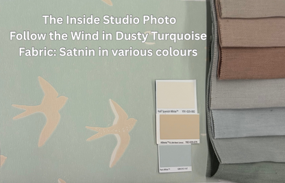 Follow The Wind Wallpaper - Dusty Turquoise