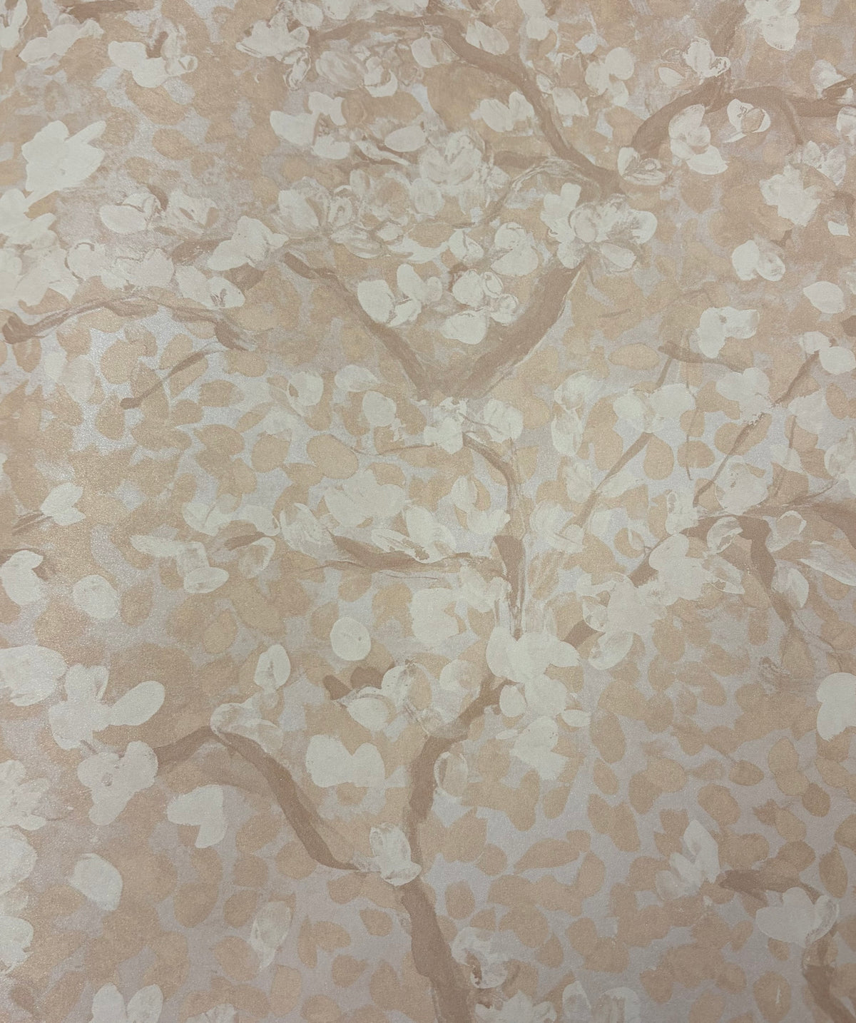 Sample - Dappled Tree Wallpaper - Beige Shimmer