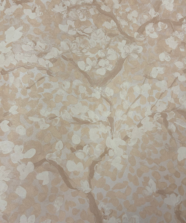 Sample - Dappled Tree Wallpaper - Beige Shimmer