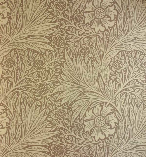 Sample - Marigold Wallpaper - Chocolate Cream