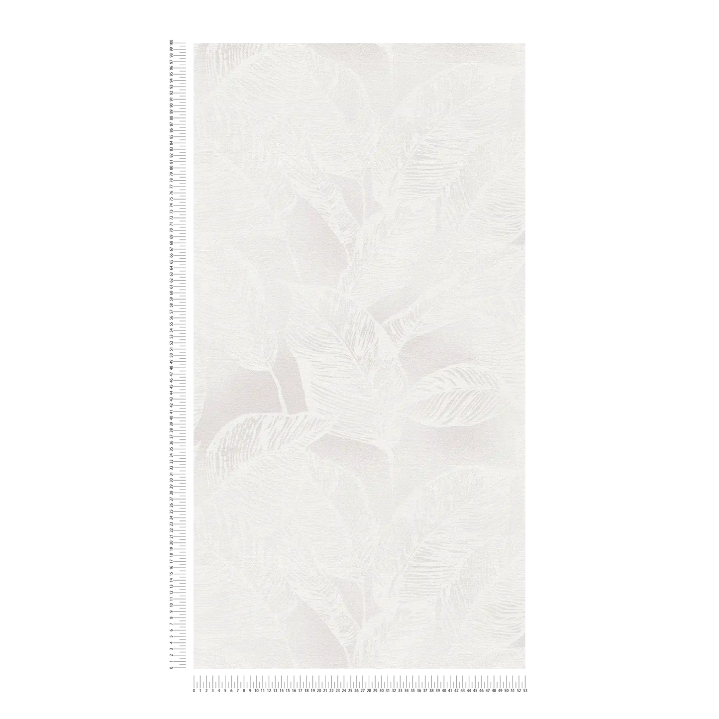 Banana Grove - Leaf Wallpaper - White