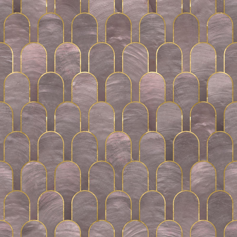 Sample - Bethan Gray Nizwa Wallpaper - Amethyst Nizwa