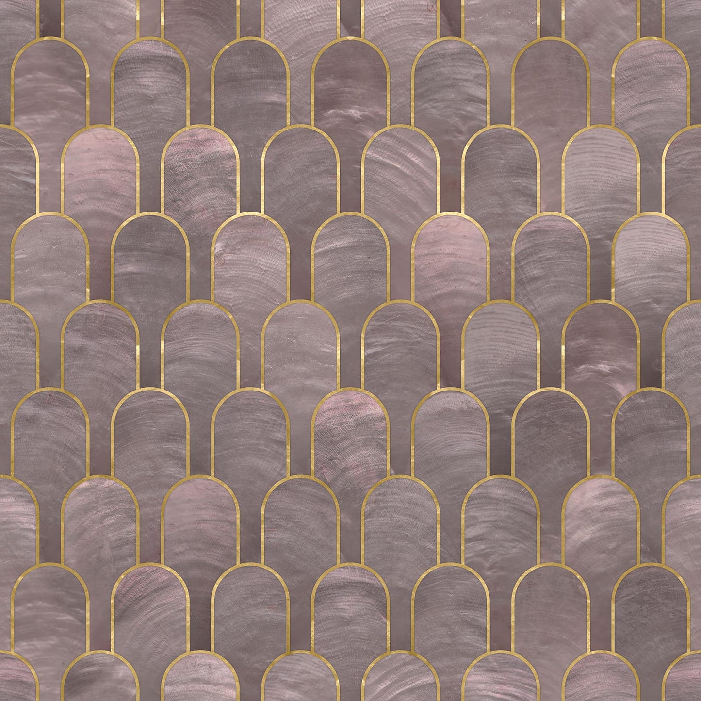 Nizwa Wallpaper - Amethyst Black Gold